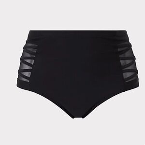 New‎ Torrid sz 3 Lattice High Waisted Swim Bathing Suit Briefs 3X
